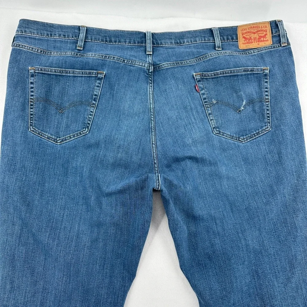 Levi Strauss Co 541 Athletic Fit Jeans  Blue All Seasons Tech Denim Mens 54x28